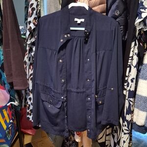 Elegant Navy Utility Jacket